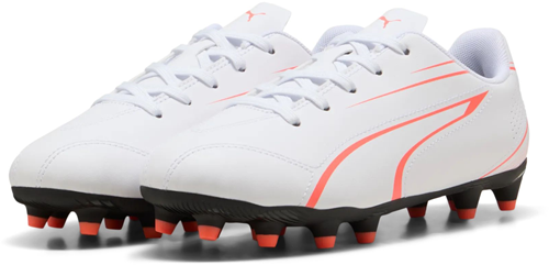 Puma scarpe da calcio Vitoria FG/AG - bianco/rosso - pelle sintetica