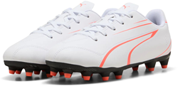 Puma scarpe da calcio Vitoria FG/AG junior bianco rosso erba sintetica