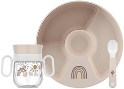 Mepal set pappa Sunshine & Rainbow 3 pezzi BPA-free colorato