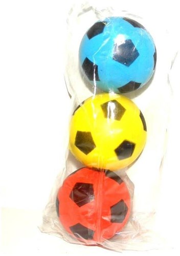 Adriatic palline di schiuma set giocattolo decorazione calcio 70mm 3 pezzi