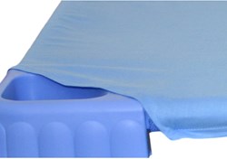 Eduplay lenzuolo con angoli blu cotone 140x58 cm - biancheria letto bambini