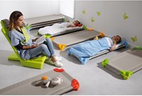 Eduplay lettino impilabile 130 cm multicolore - letto leggero per bambini-3