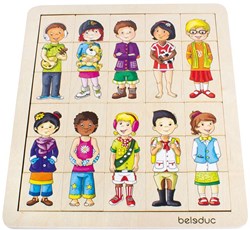 Beleduc puzzle in legno Match & Mix giocattolo educativo bambini
