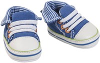 Heless scarpe per bambole sneakers blu - accessori bambola 38-45 cm