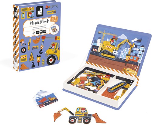 Janod giocattolo magnetico - Magnetibook costruzioni libro magnetico set gioco-2