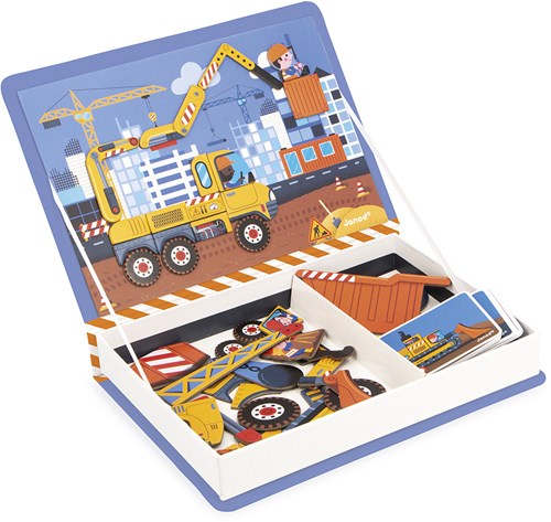 Janod giocattolo magnetico - Magnetibook costruzioni libro magnetico set gioco-3