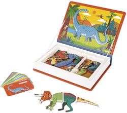 Janod libro magnetico dinosauri - gioco educativo con magneti per bambini