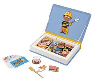 Janod Magnetibook libro magnetico mestieri giocattolo educativo 48 magneti