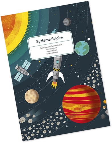Janod puzzle educativo - sistema solare - 100 pezzi cartone-2
