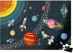 Janod puzzle educativo - sistema solare - 100 pezzi cartone