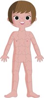 Janod puzzle educativo - corpo umano - set 4 puzzle giganti-3