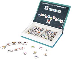 Janod libro magnetico alfabeto inglese - set educativo di magneti per bambini