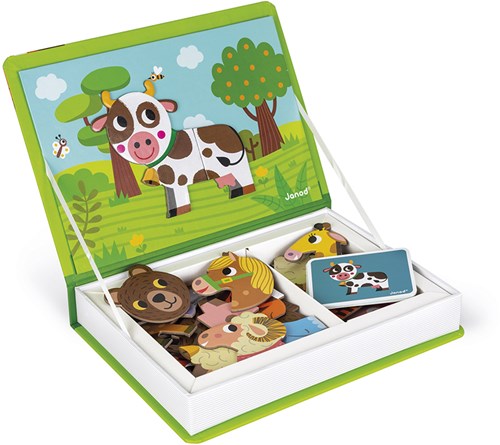 Janod Magnetibook - Libro Magnetico Educativo Animali con 30 Magneti-3