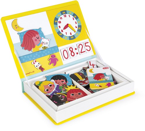 Janod Magnetibook - Imparare l'orologio - Gioco educativo magnetico per bambini-3