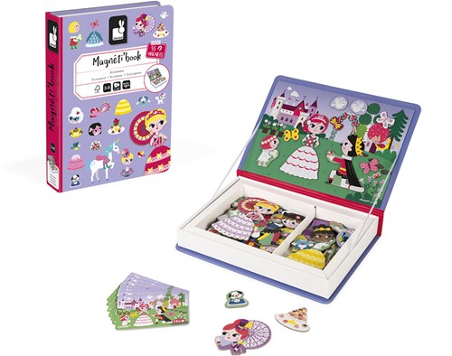 Janod Magnetibook - Libro Magnetico Principesse con 55 Magneti-2