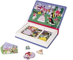 Janod Magnetibook - Libro Magnetico Principesse con 55 Magneti