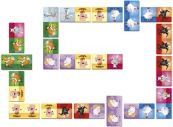 Janod Gioco Domino - Domino educativo in cartone con tema animali
