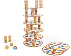 Janod Gioco di abilità Torre degli Acrobati - Gioco per famiglie e bambini