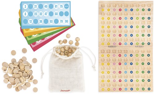 Janod gioco bingo - gioco da tavolo classico per bambini-3