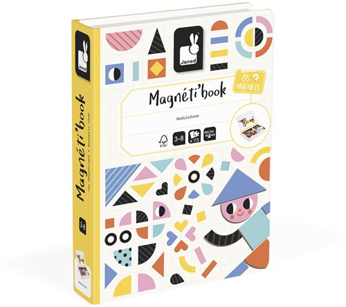 Janod Magnetibook - Gioco educativo magnetico Moduloform per bambini