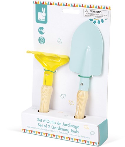 Janod Happy Garden - Attrezzi da giardinaggio per bambini - Set gioco giardino-2