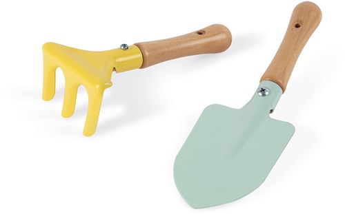 Janod Happy Garden - Attrezzi da giardinaggio per bambini - Set gioco giardino