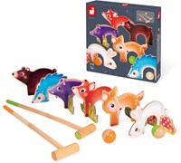 Janod Gioco croquet animali del bosco - Giocattolo in legno per bambini-2
