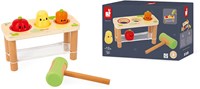 Janod gioco martello fattoria - giocattolo in legno verdure per motricità-2
