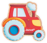 Janod giocattolo fattoria - set orto perline in legno da infilare per bambini-3