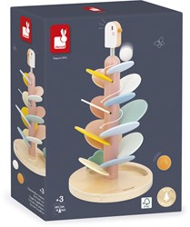 Janod pista di biglie in legno Sweet Cocoon - giocattolo educativo per bambini