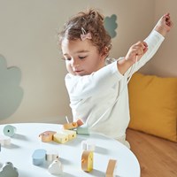 Janod Sweet Cocoon - Set di Perline in Legno a Forma di Uccellino per Bambini-3