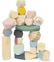Janod Sweet Cocoon pietre impilabili - blocchi di costruzione in legno per bambini-3