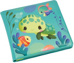 Janod giocattolo da bagno libro tartaruga marina giocattolo magico acqua