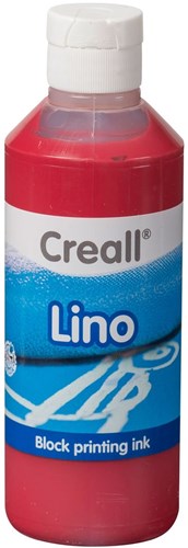 Creall inchiostro per stampa a blocchi rosso scuro 250ml - colore lino per bambini e adulti-2