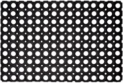 Hamat zerbino anello in gomma 40x60 cm nero tappeto antisporco