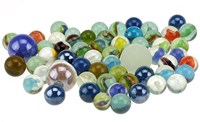 Knikker pondje biglie vetro multicolore set gioco azione