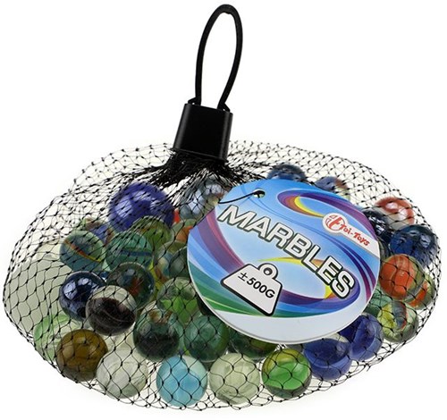Knikker pondje biglie vetro multicolore set gioco azione-3