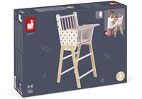 Janod Candy Chic - Sedia in legno per bambole - Rosa Oro Bianco-2