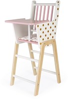 Janod Candy Chic - Sedia in legno per bambole - Rosa Oro Bianco