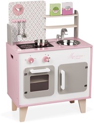 Janod cucina giocattolo Macaron - cucina in legno con accessori