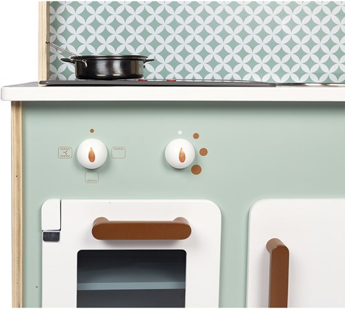 Janod cucina giocattolo - Reverso cucina in legno per bambini con luci e suoni-3