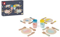 Janod set stoviglie in legno - servizio da cucina per bambini-2