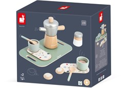 Janod set caffè in legno - moka italiana giocattolo per bambini