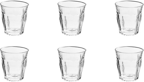 Duralex bicchiere acqua Picardie 250ml set 6 bicchieri impilabili