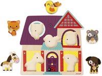 Janod puzzle sonoro in legno I miei piccoli amici - giocattolo educativo animali-3