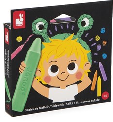 Janod gessetti da marciapiede - giocattolo creativo da esterno per bambini