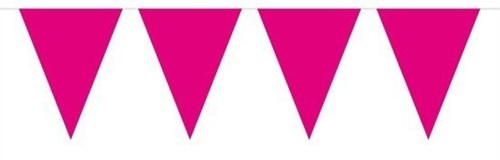 Folat bandierina fucsia plastica 10 metri decorazione festa-3