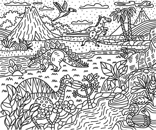 Janod Atelier - Set pittura magica dinosauri attività creativa bambini-3