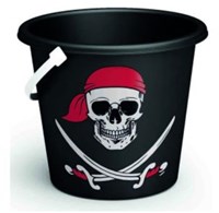 Adriatic secchiello giocattolo spiaggia pirata Ø18cm sabbia