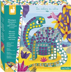 Janod set mosaico dinosauro - hobby creativo per bambini